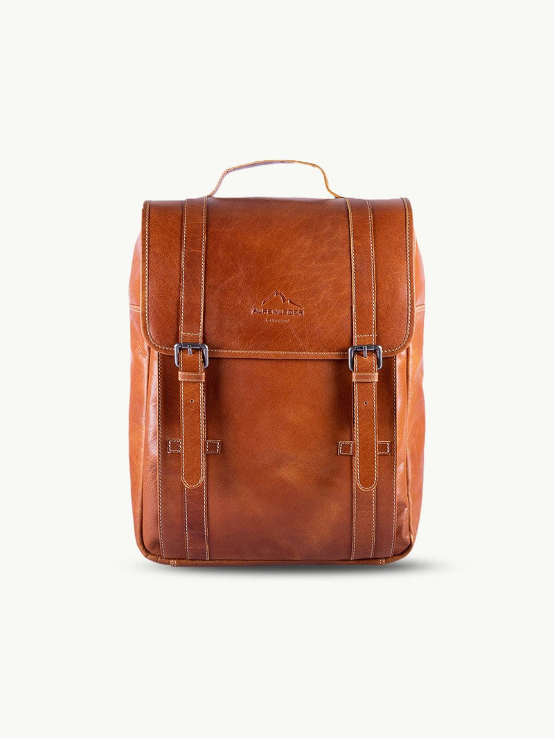 scippis bozen rugzak – compacte canvas rugtas met leren accenten