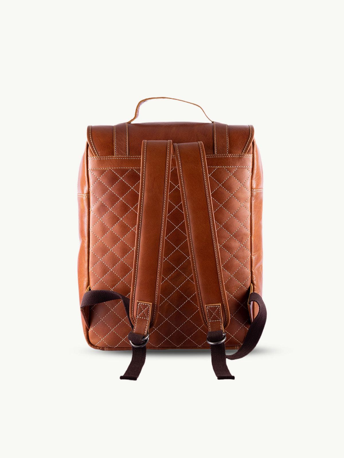 scippis bozen rugzak – compacte canvas rugtas met leren accenten