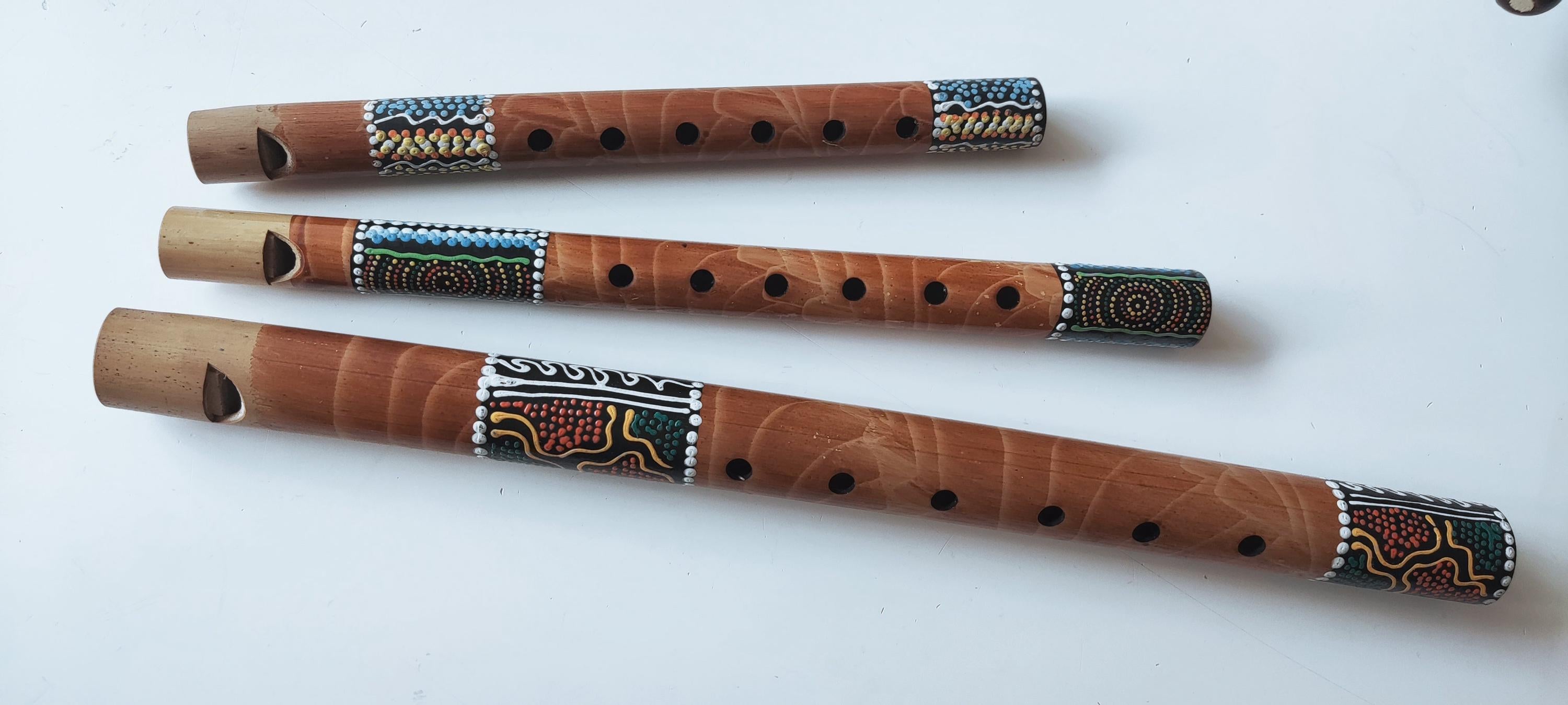 Bali Fluit Set – 3 verschillende Maten voor Variatie in Klank en Toonhoogte