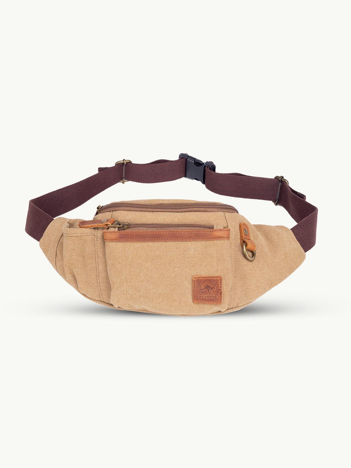scippis down under belt bag – heuptas van buffelleer voor reizen & festivals