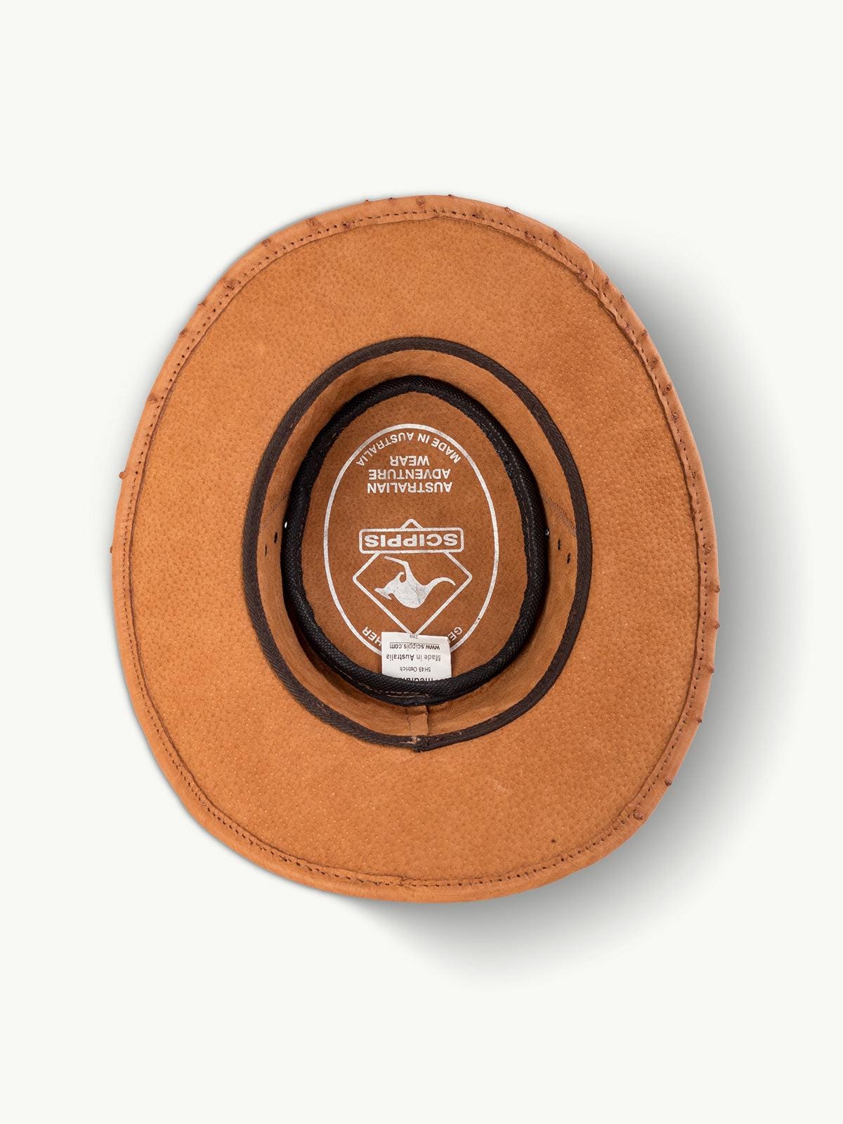 scippis hoed – ostrich – unieke hoed van struisvogelleer – duurzaam & karaktervol voor een opvallende look