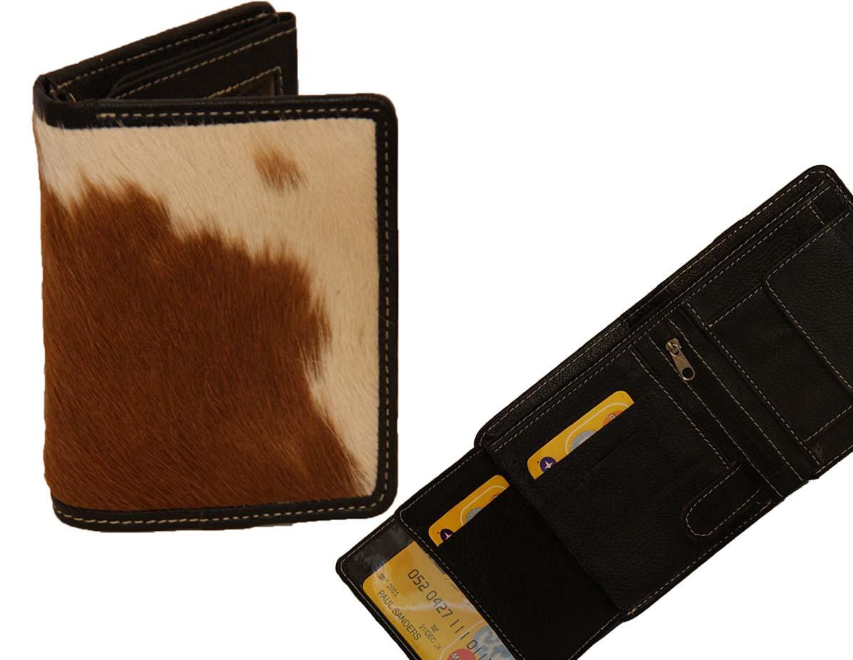 scippis portemonnee – herenportemonnee cow – leren portemonnee met koeienhuid – duurzaam & elegant