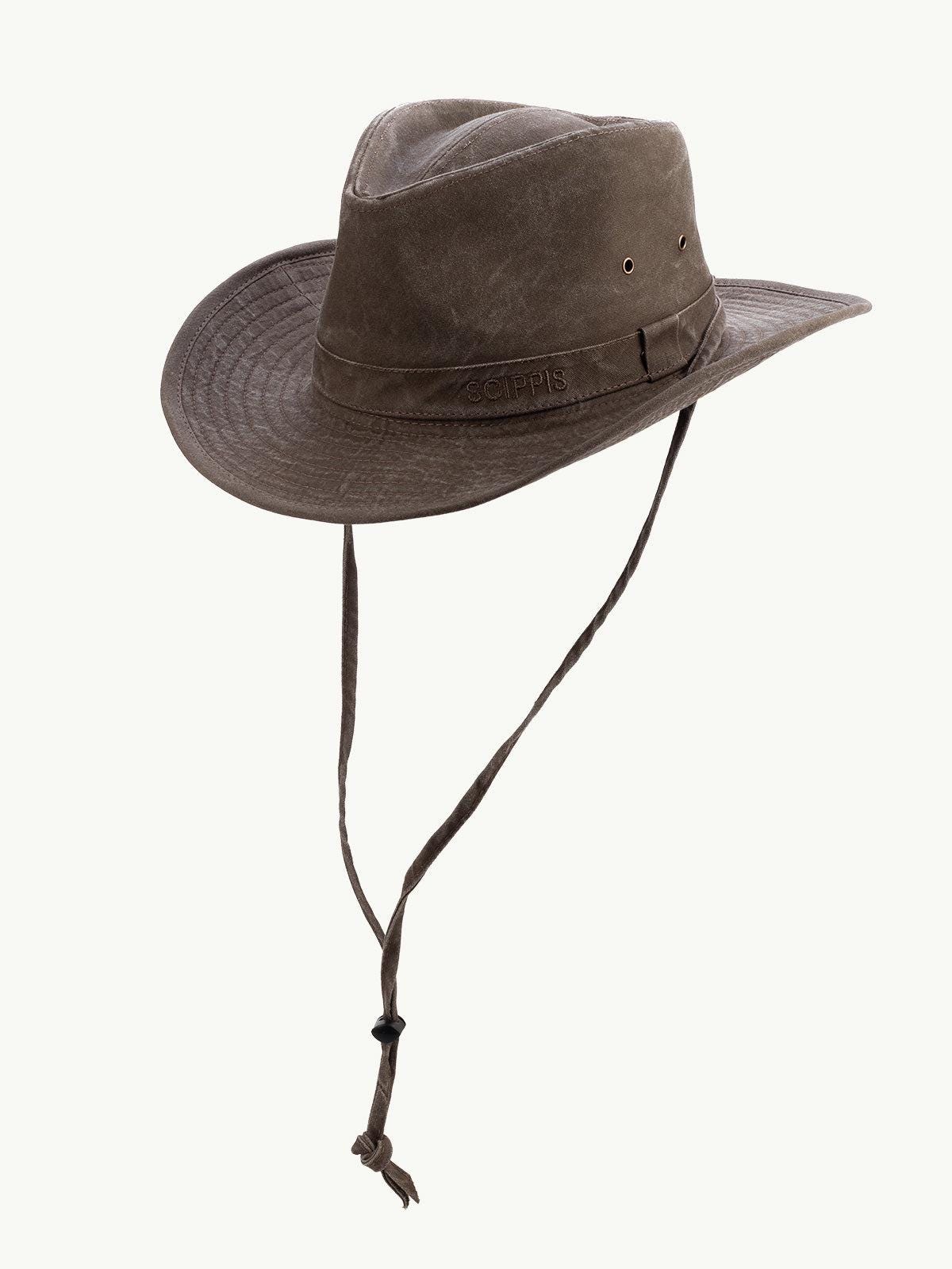 barmah jackson leren hoed – australische hoed voor outdoorliefhebbers