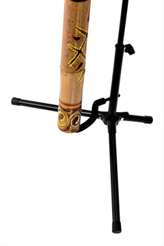 didgeridoo mahonie pro-series 147cm inclusief ikat bag, dvd, bijenwas, beschermcover mondstuk, didgeridoostandaard