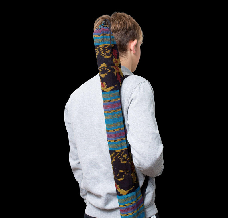 didgeridoopakket 5-delig: didgeridoo 120cm inclusief bag - instructie dvd - bijenwas - didgeridoostandaard