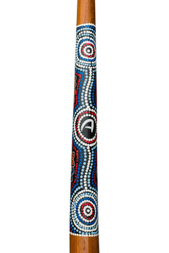 houten didgeridoo handbeschilderd inclusief onlinecursus didgeridoo & circulaire ademhaling
