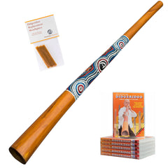 didgeridoo hout 130cm - didgeridoo voor beginners - didgeridoodvd - bijenwas