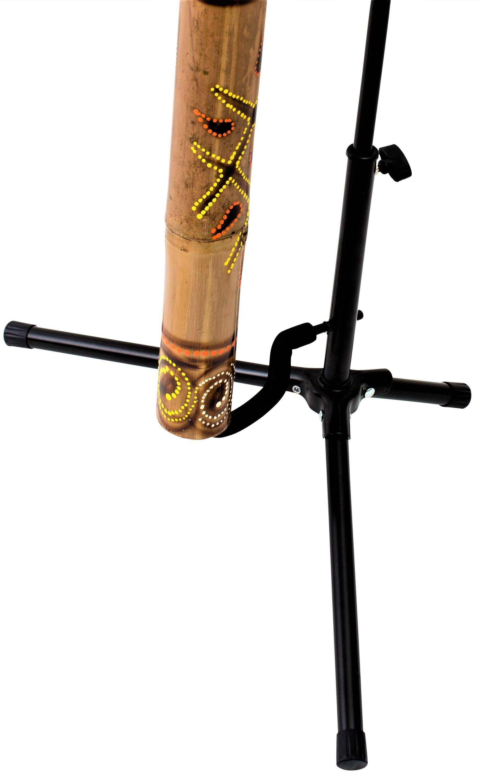 bamboe didgeridoo carved inclusief bag - onlinelessen – didgeridoo bijenwas - didgeridoostandaard