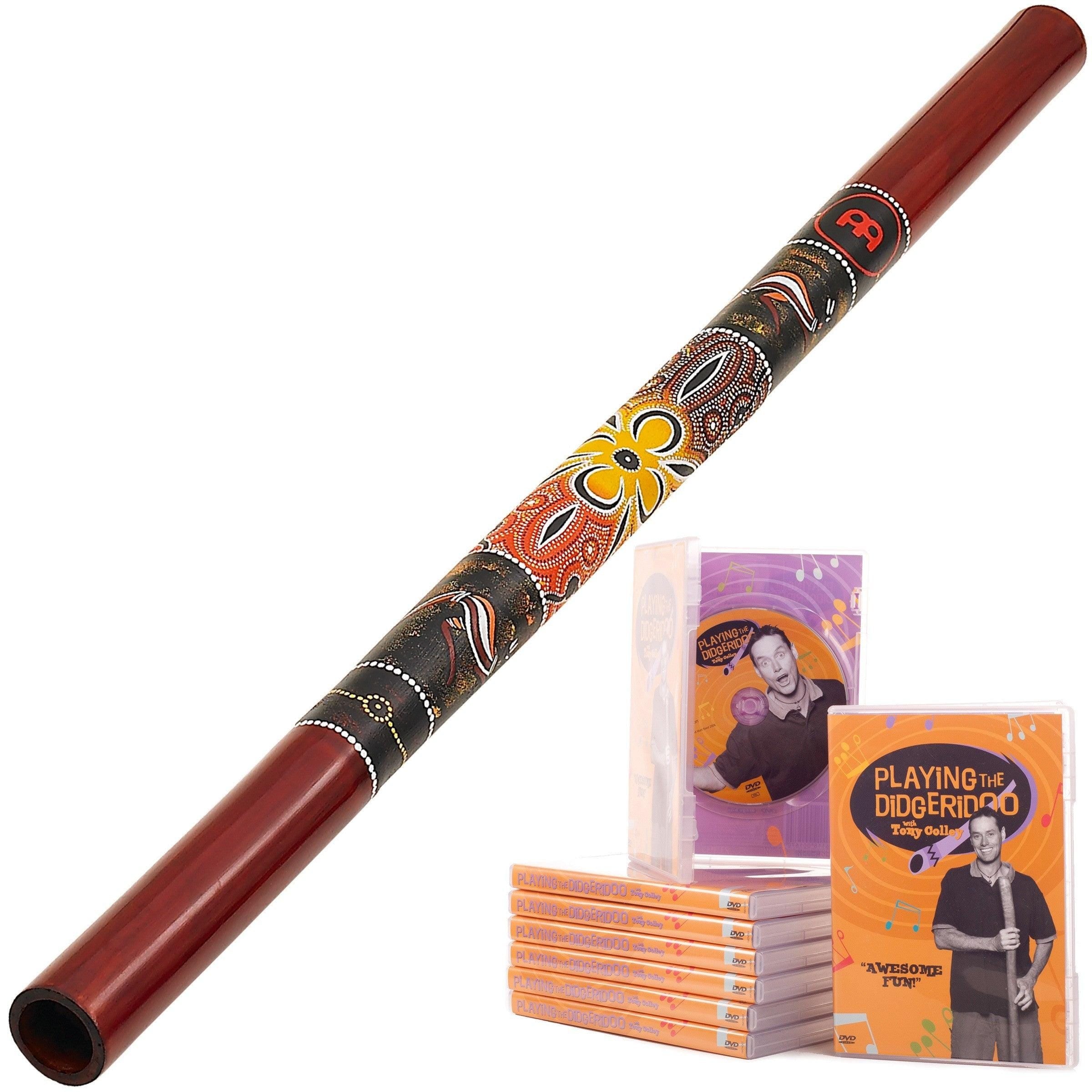 meinl starterspakket (rood)– bamboe didgeridoo inclusief les-dvd