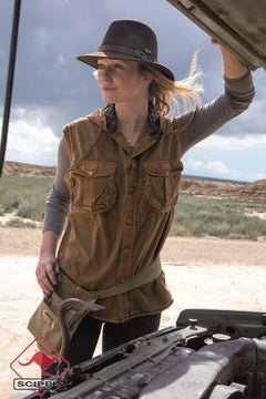 scippis cairns vest – lichtgewicht canvas bodywarmer met capuchon