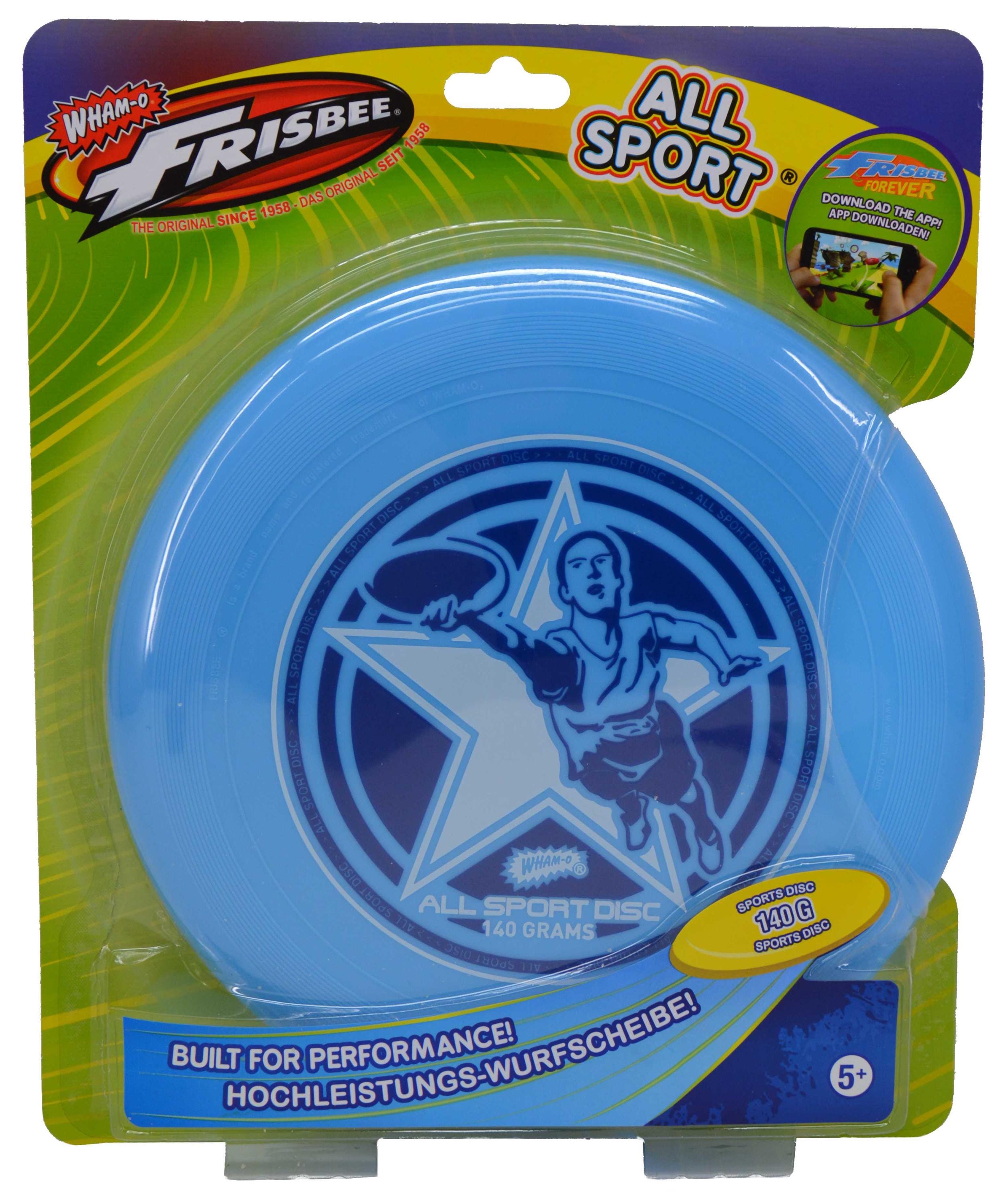 frisbee 140 gram. vanaf 6 jaar. all sport wham-o. de enige echte!