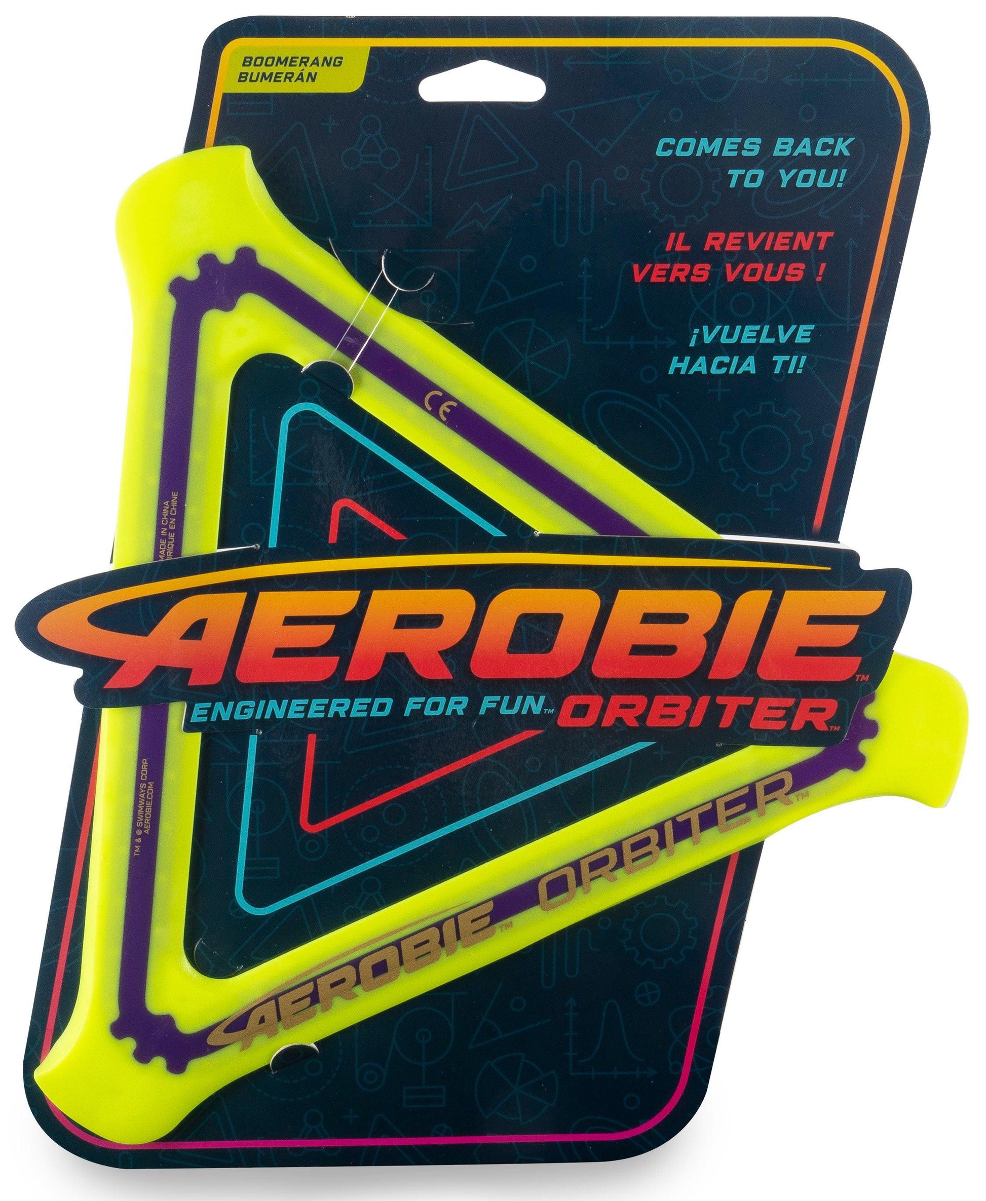 Aerobie Orbiter Boomerang – Flies back, easily catchable
