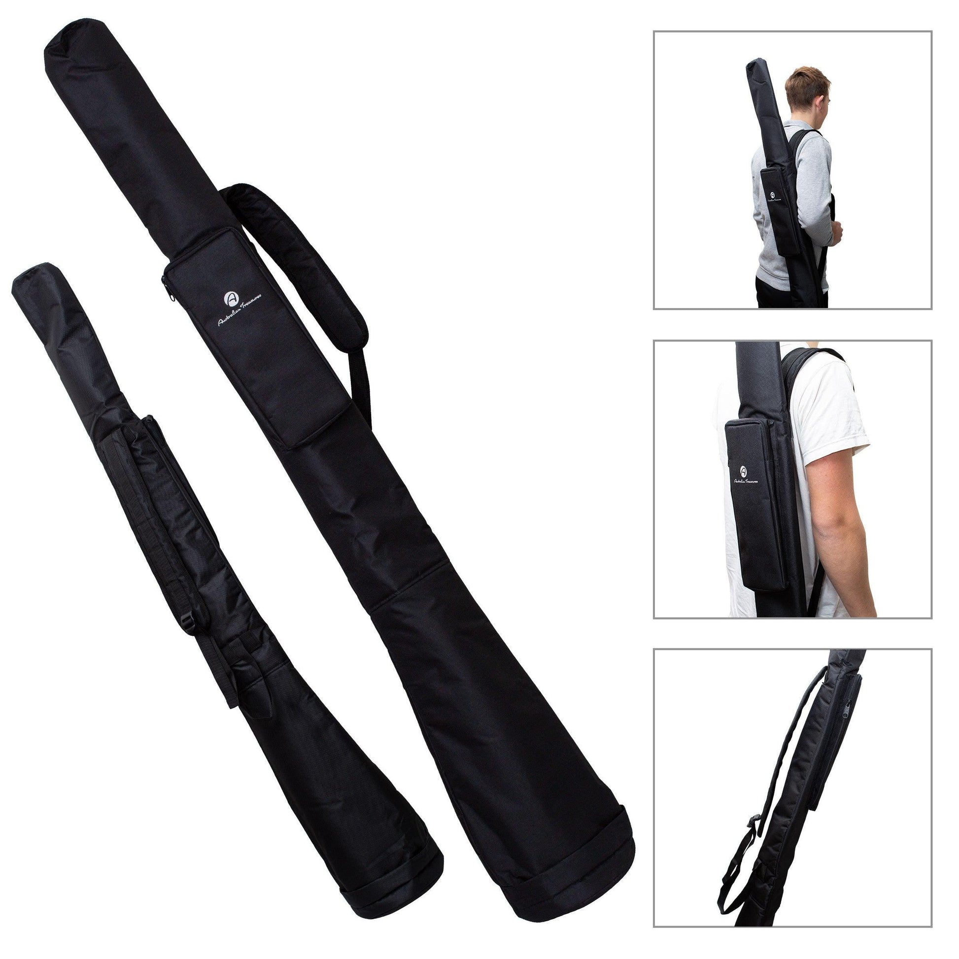 mahonie didgeridoo 147cm – compleet met tas, standaard & onlinecursus