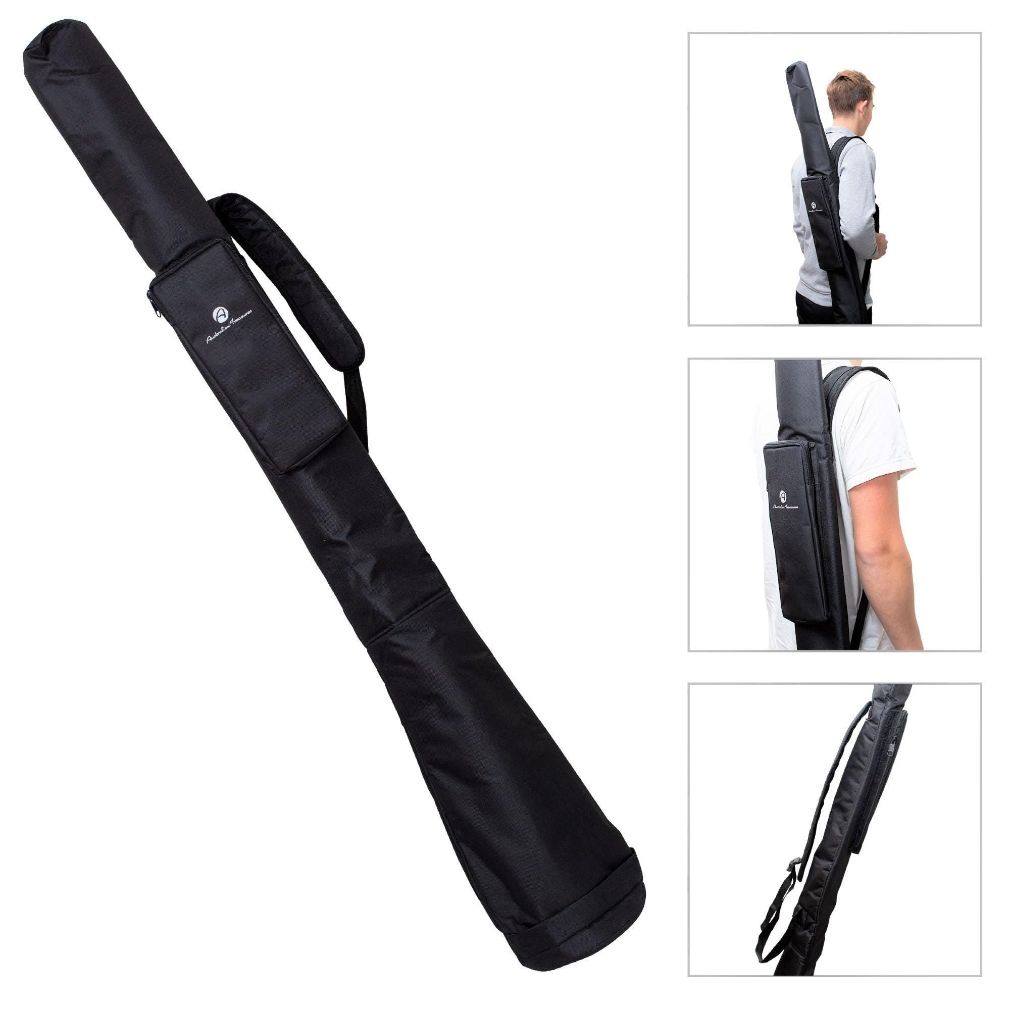 mahonie didgeridoo pro 147cm – inclusief tas, dvd & bijenwas