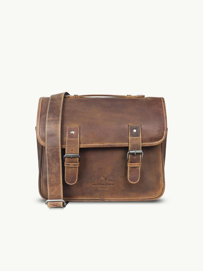 scippis messenger bag tourer – grote reistas van leer met veel opbergruimt