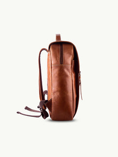 scippis bozen rugzak – compacte canvas rugtas met leren accenten