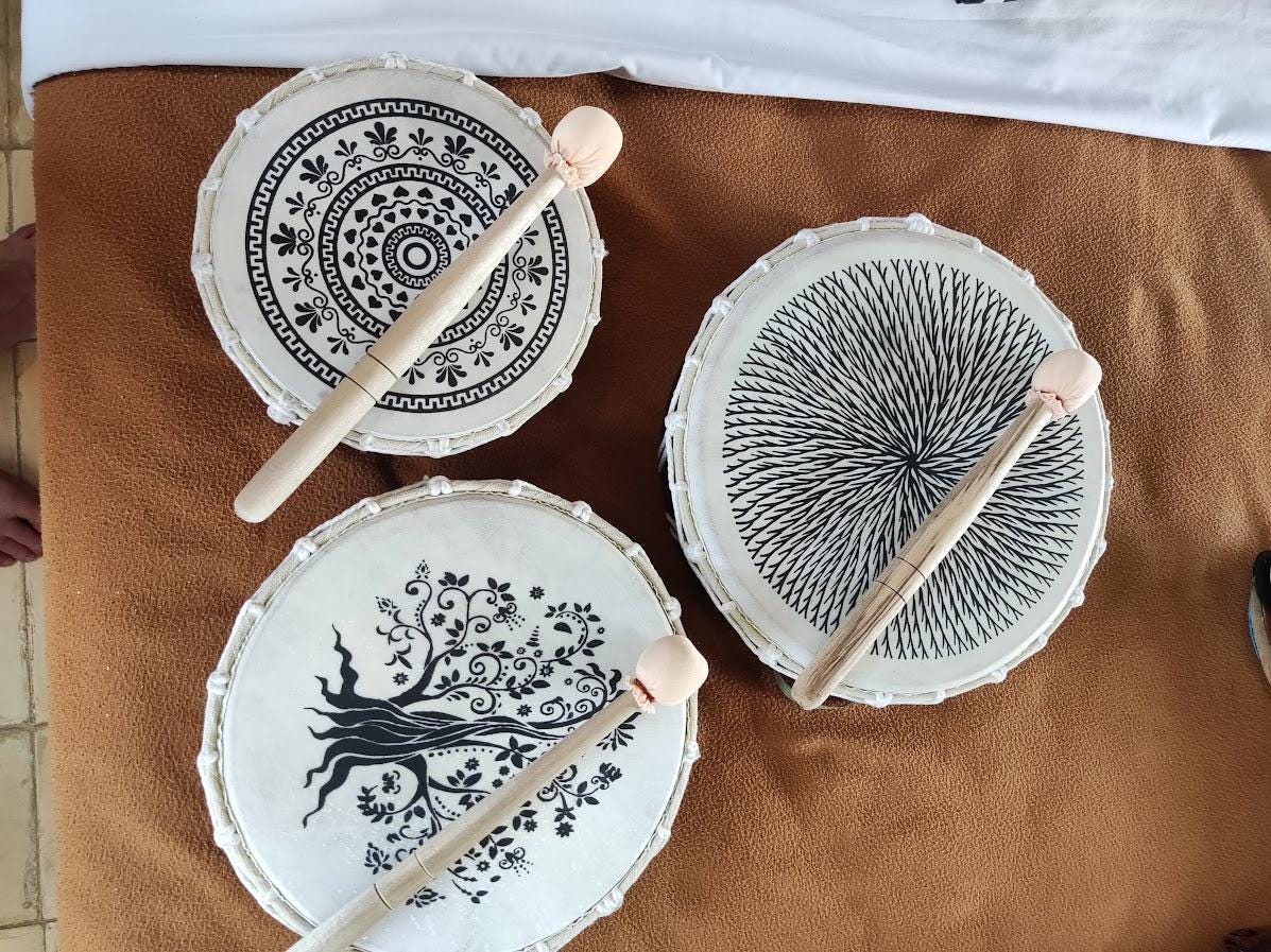 Handtrommel Set – 3 Maten (20/25/30cm) voor Ritme en Klankspel