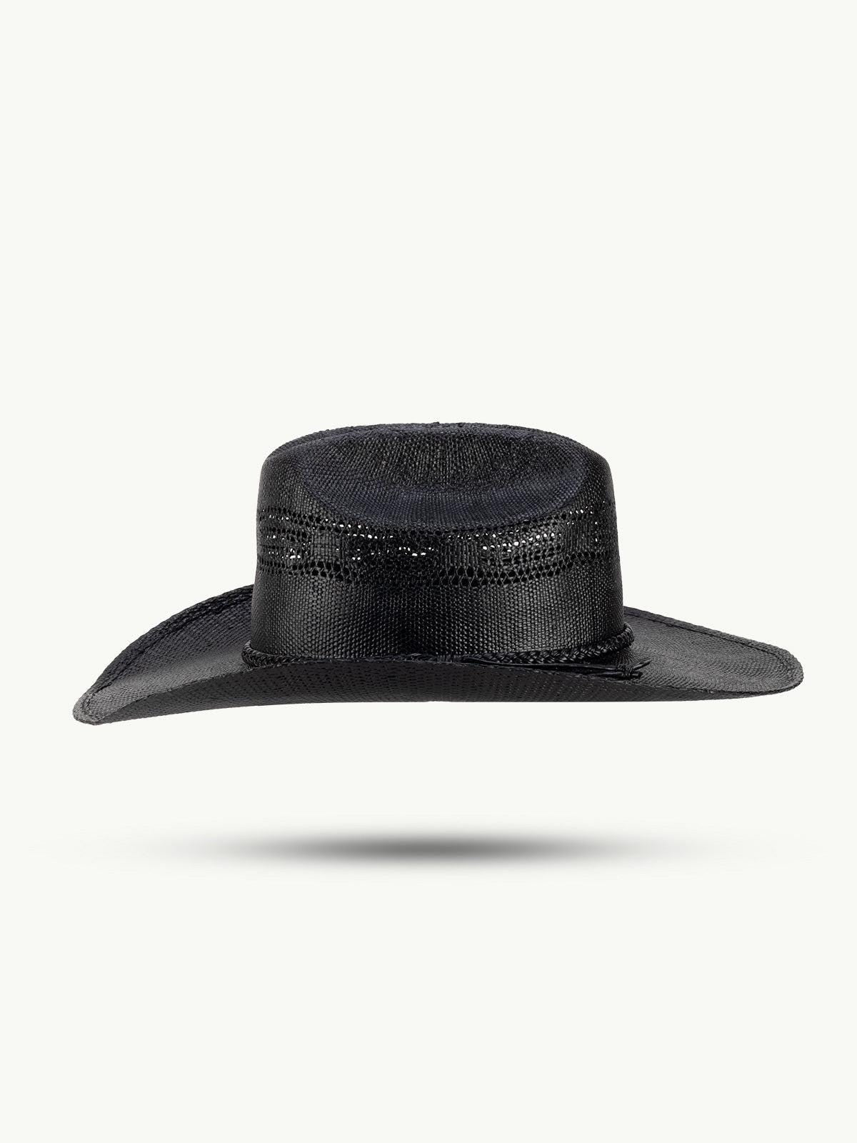 gunlock hoed – zwarte westernhoed voor avonturiers