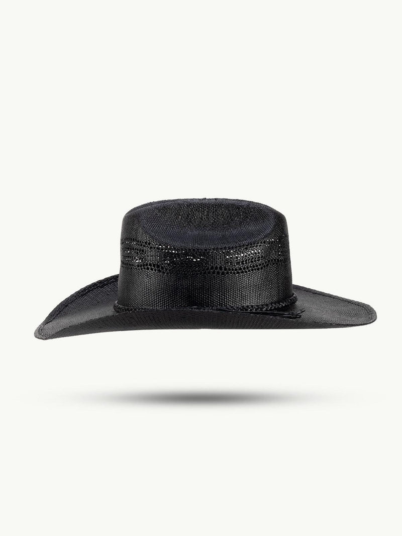 gunlock hoed – zwarte westernhoed voor avonturiers