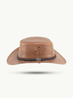 scippis hoed – wigan – opvouwbare rundlederen hoed – soepel & stijlvol met elastische hoofdband