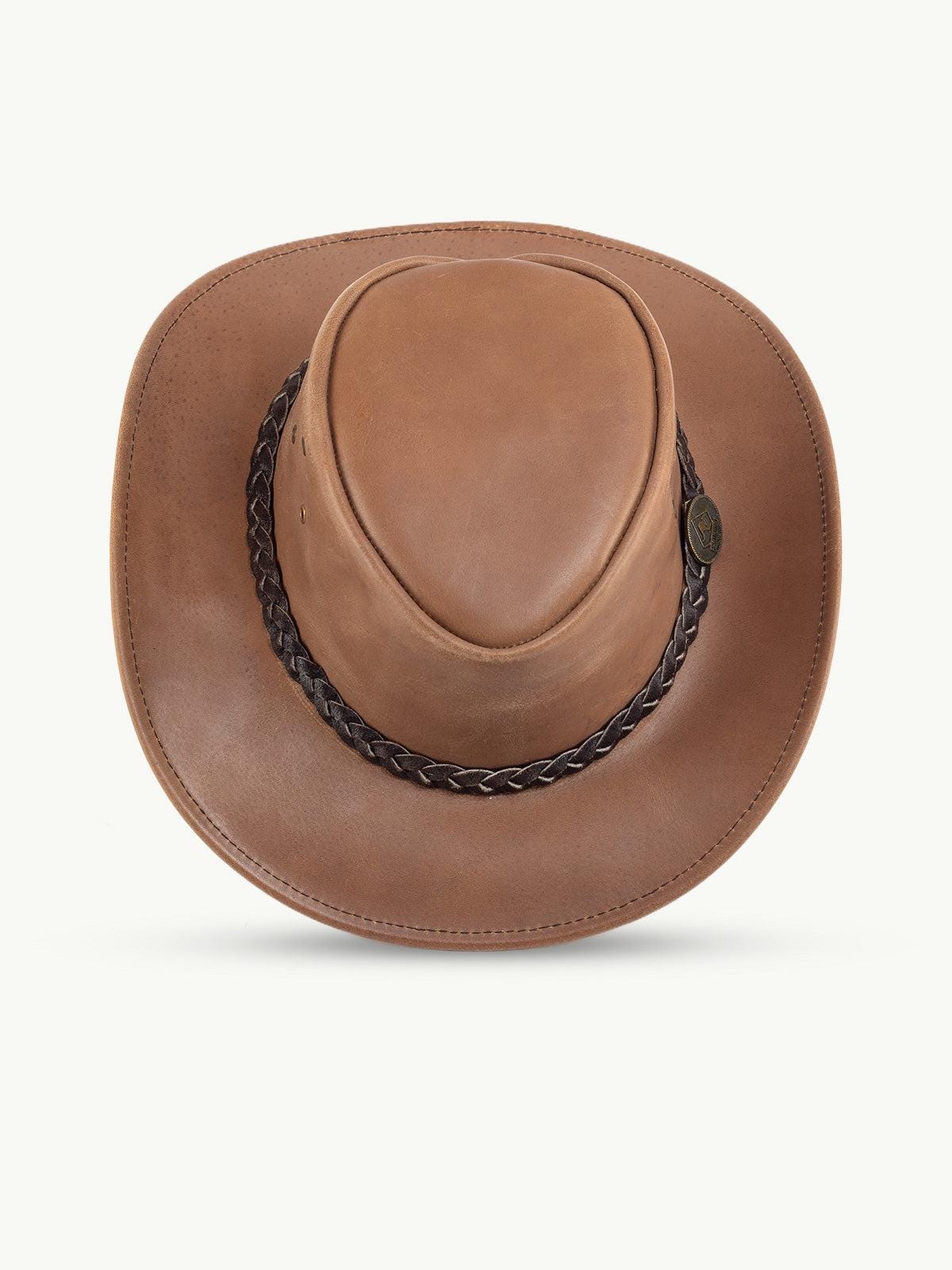 scippis hoed – wigan – opvouwbare rundlederen hoed – soepel & stijlvol met elastische hoofdband