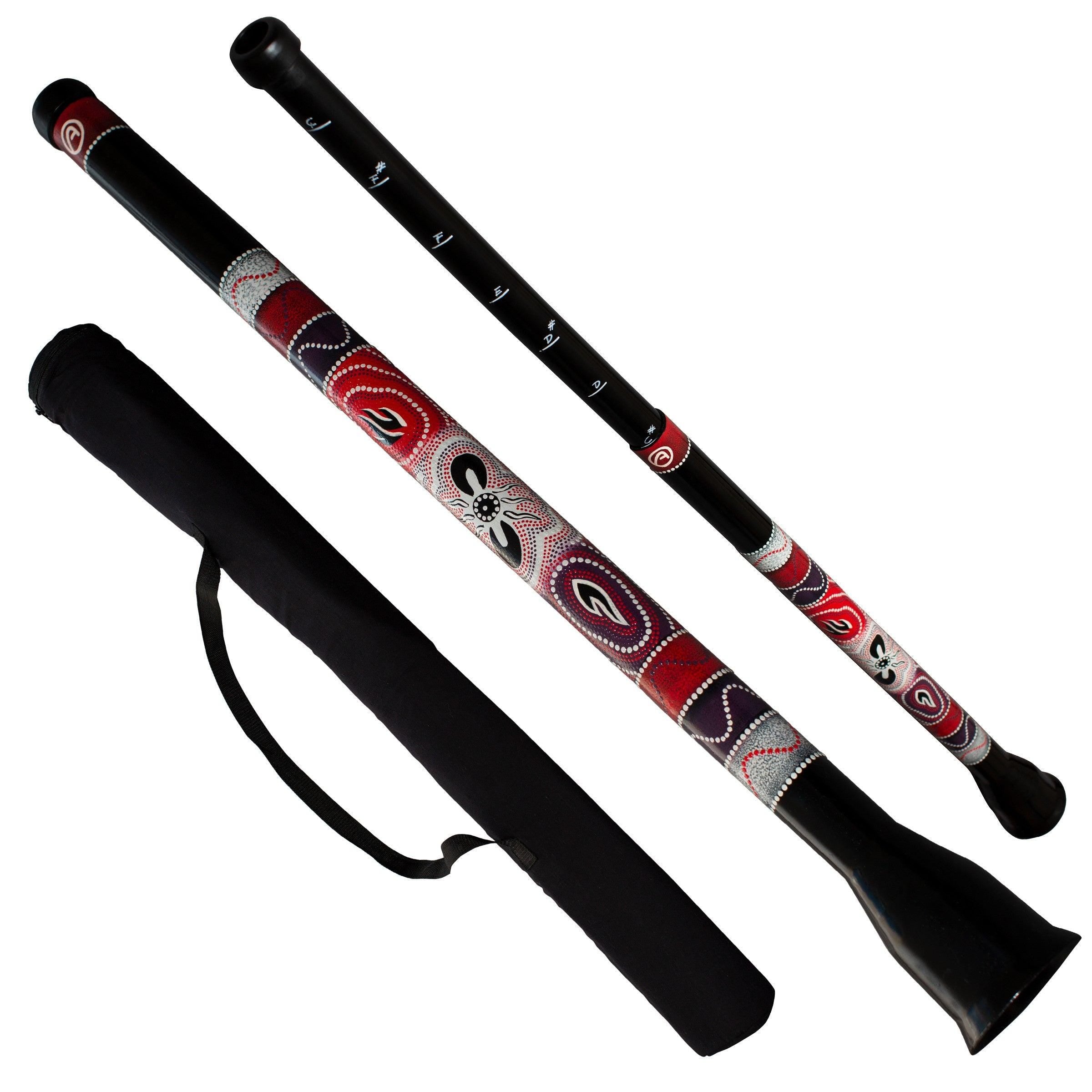 slide didgeridoo - uitschuifbare didge - toonbereik  c - g - inclusief tas