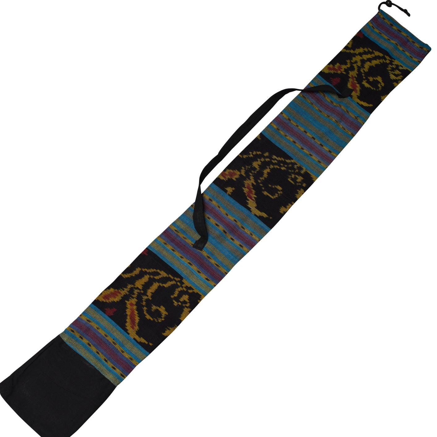 didgeridoo mahonie pro-series 147cm inclusief ikat bag, dvd, bijenwas, beschermcover mondstuk, didgeridoostandaard