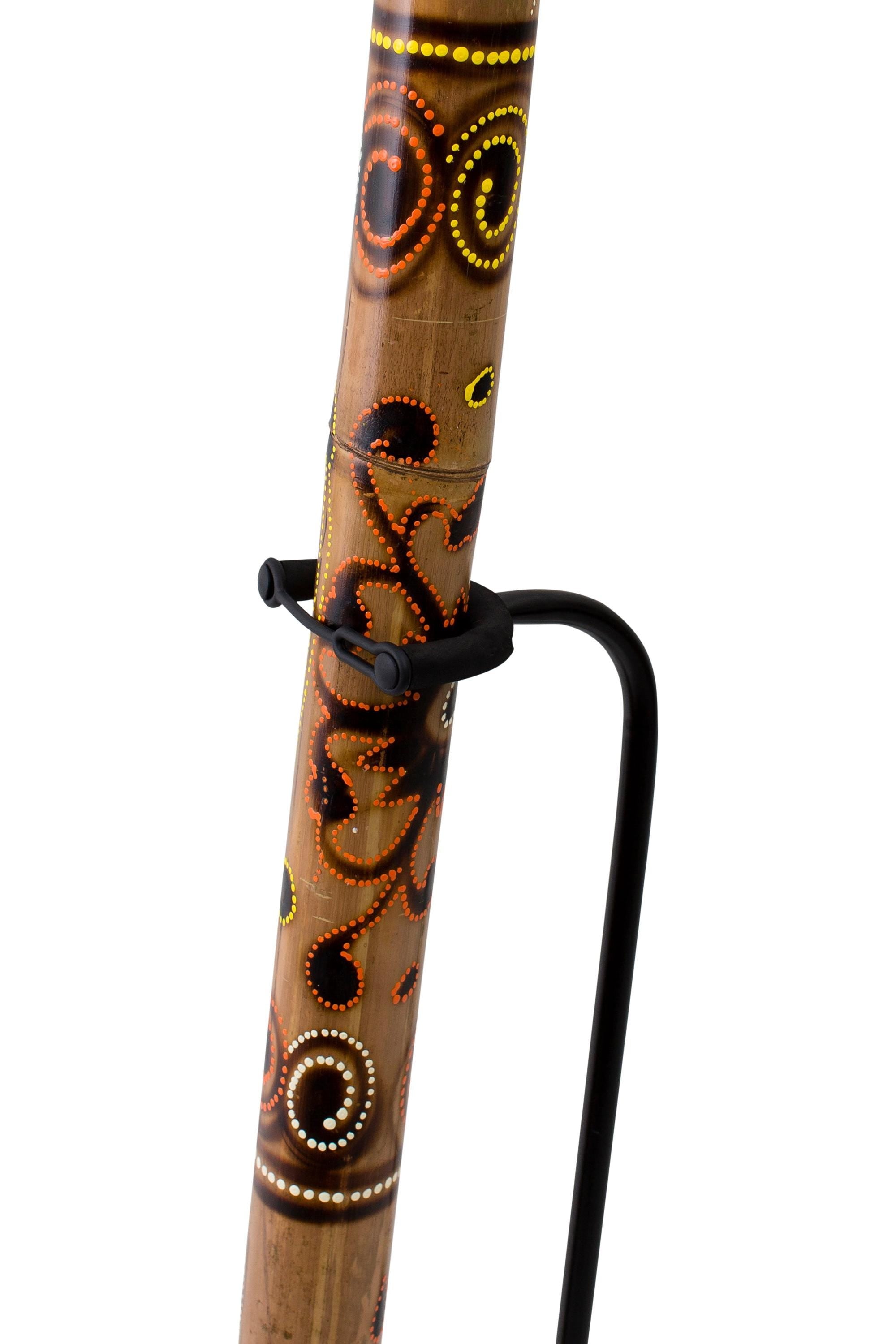 didgeridoo mahonie pro-series 147cm inclusief ikat bag, dvd, bijenwas, beschermcover mondstuk, didgeridoostandaard