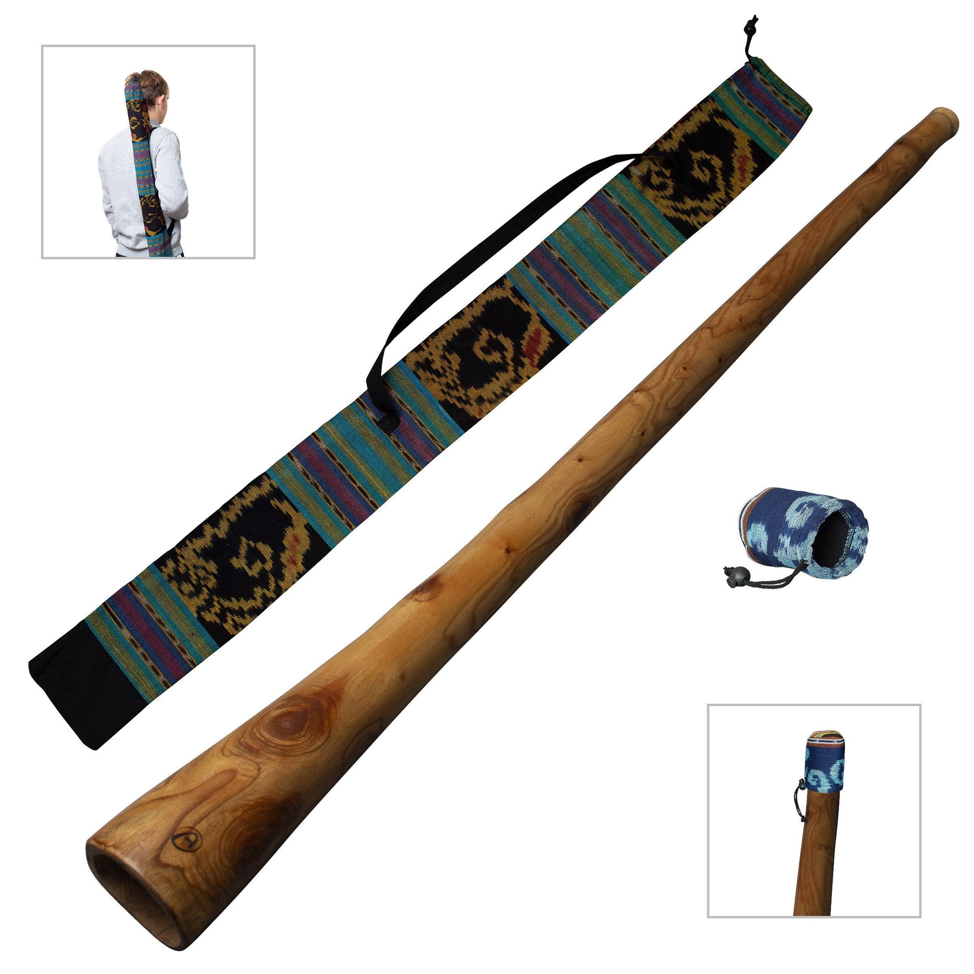 didgeridoo: mahonie pro-series 147cm inclusief i-kat bag en mondstuk protector