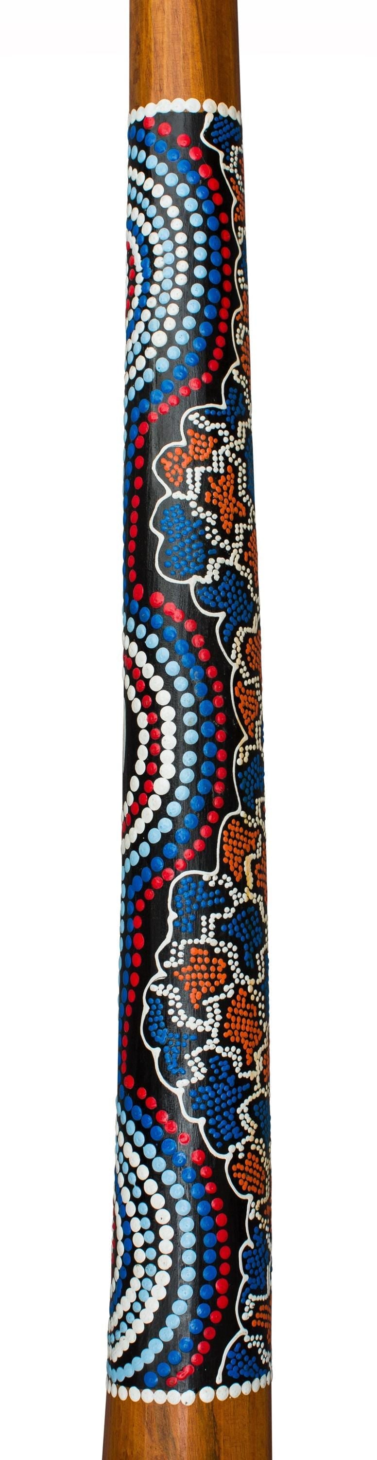 houten didgeridoo handbeschilderd inclusief onlinecursus didgeridoo & circulaire ademhaling