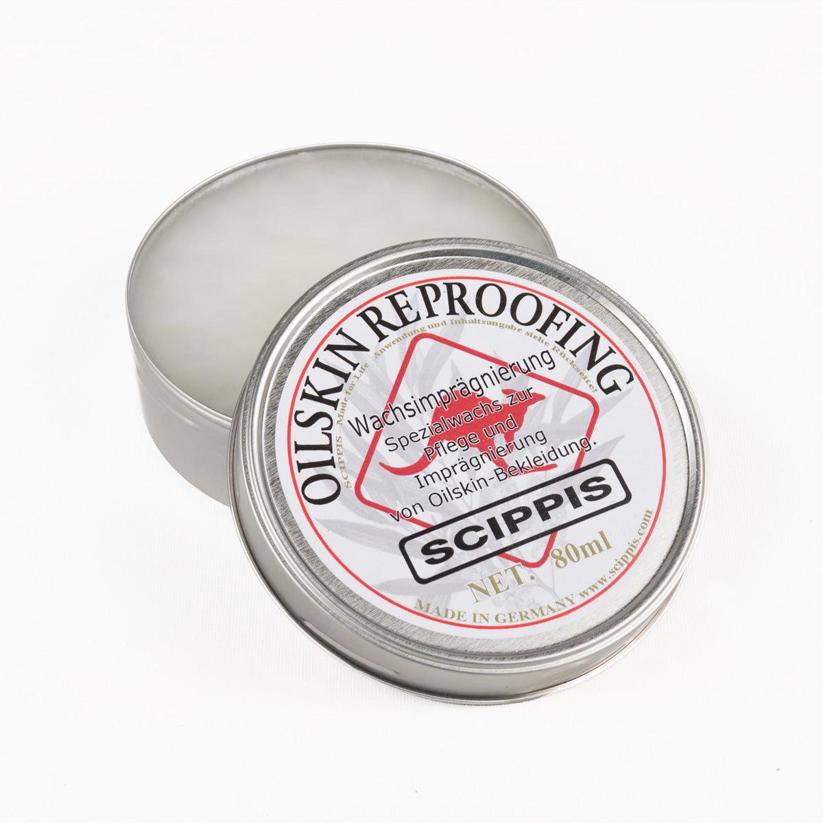 Scippis Oilskin-Wax 80ml – Compact Wax for Maintenance of Outdoor Clothing