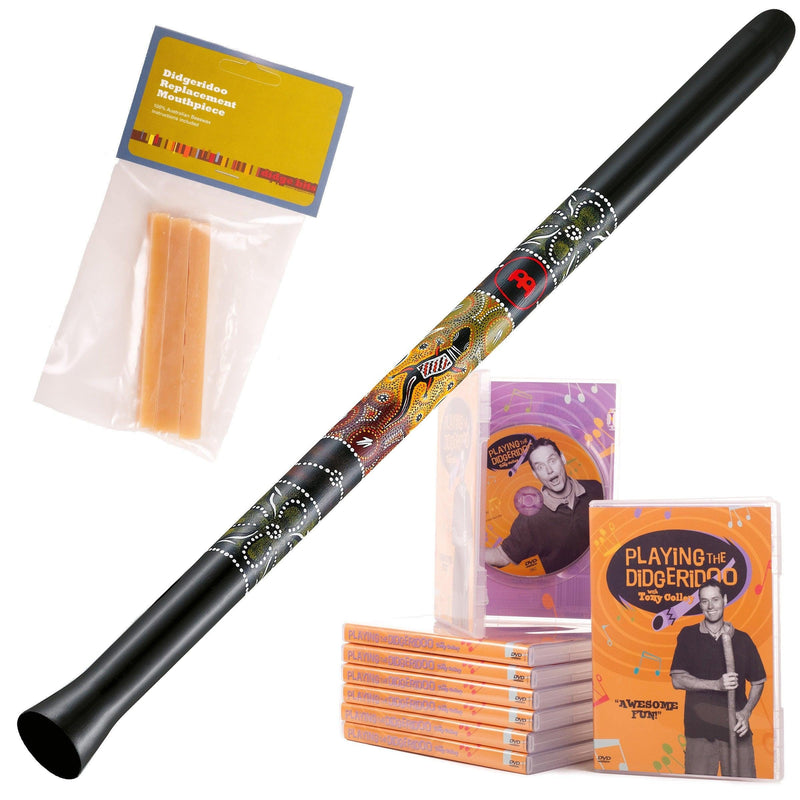 meinl synthetic didgeridoo zwart – sddg1-bk  instructie-dvd en bijenwas